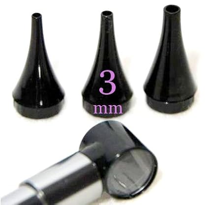 60 Count - Dr Mom 3 mm Disposable Otoscope Specula - Premium Quality for Dr Mom Third Generation Slimline and Original Model otoscopes ONLY