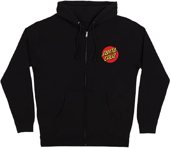 SANTA CRUZ Classic Dot Zip Hoodie Mens Sweatshirt