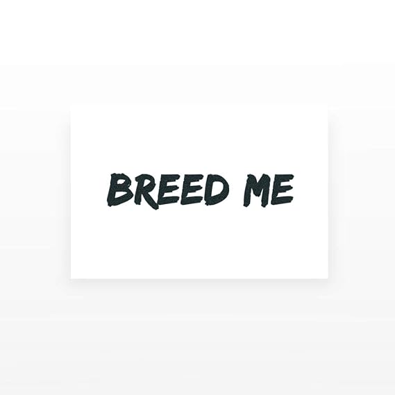 2x Breed Me Temporary Tattoos