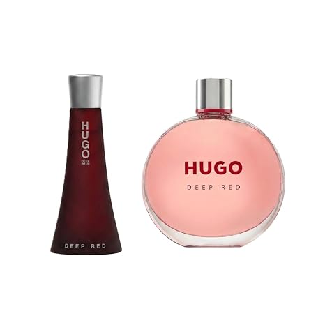 Hugo Boss Deep Red Eau de Parfum - Ambery Women's Perfume - With Notes of Clementine, Freesia, and Sandalwood- Long Lasting Fragrance