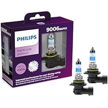 Philips Automotive Lighting 9006 NightGuide Platinum Premium Upgrade Automotive Replacement Headlight Bulb, Fits Select High Beam, Low Beam, and Fog Positions (Pack of 2)