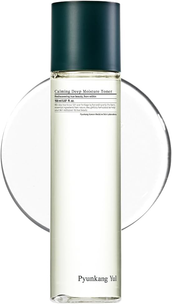 [PKY] Pyunkang YUL Calming Deep Moisture Toner Instantly Soothes Sensitive Skin, Pore and Sebum Care with AHA, PHA, Non-comedogenic, Vegan, Korean Skincare (5.07 Fl. Oz, 150ml)