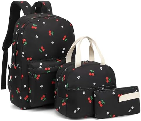 Kids Backpack for Girls, Teens School Bags Bookbags Set with Lunch Bag Pencil Case