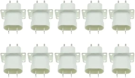M2EE Pack of 10 Durable Microwave Oven Spare Parts Pin Sockets Microwave Oven Magnetron Plugs Plastic Microwave Oven Parts