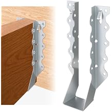50 Pcs 2x8 Joist Hangers, 20 Gauge Heavy Duty Face Mount Rafter Brackets for Wood, Hurricane Ties for Deck, Floor, Ceiling & Roof Framing