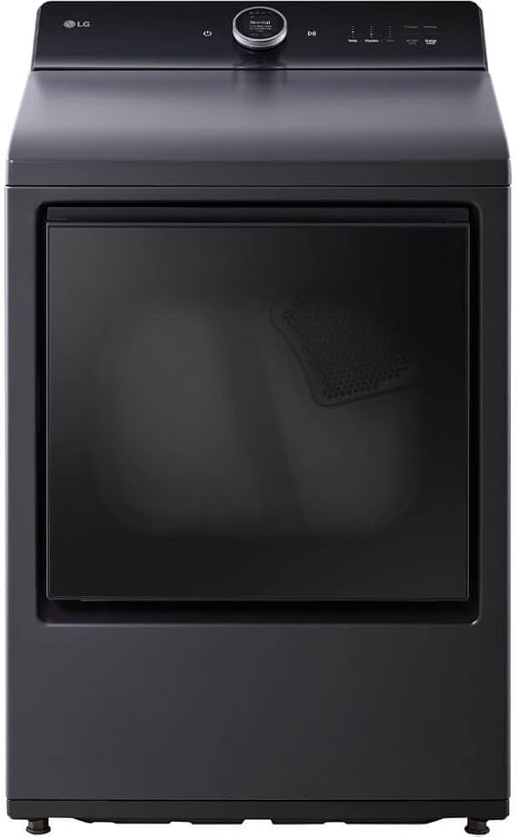LG 7.3 cu. ft. Vented Smart Electric Dryer in Matte Black with EasyLoad Door, TurboSteam and Sensor Dry Technology