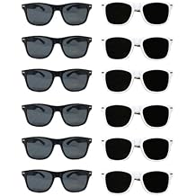 12 Black-12 White Wedding Sunglasses 24 Bulk Sunglasses For Party Guests Adults Men Women Party Favors