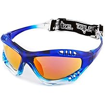 Jettribe Pro Goggles Blue Fade Frame | Revo Lens + Storage Case PWC Surf Kite Water Sports
