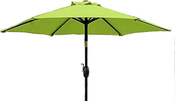 BELLRINO DECOR 7.5 ft 6 Ribs Replacement STRONG & THICK Patio Umbrella Canopy Cover (Canopy Only) - SAGE GREEN