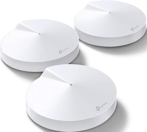 TP-Link Deco M5 Mesh WiFi System - Up to 5,500 sq. ft. Whole Home Coverage and 100+ Devices,WiFi Router/Extender Replacement, Anitivirus, 3-Pack