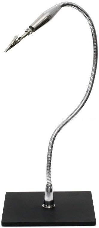 Third Hand Tool with Micro Clamp, 18" Very Light Flexible Gooseneck and Square Base