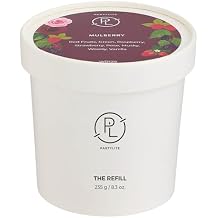 PartyLite Mulberry Scented Candle Refill, Notes of Black Currant, BlackBerry, Mulberry & Pomegranate, 10oz 1-Wick Aromatherapy Candle, up to 40 Hours of Luxury Fragrance, Sustainable Premium Soy Wax