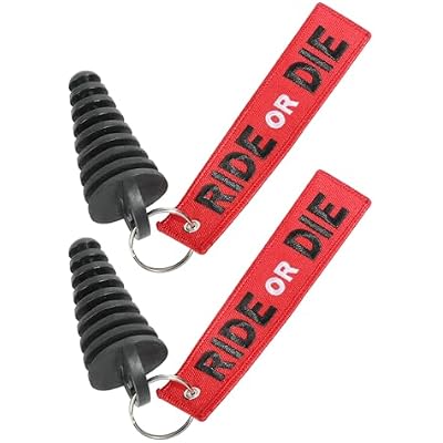 bylikeho 2 Pieces 0.6-1.5 Muffler Exhaust Wash Plug,Car Accessories Motorcycle Dirt Bike 2 Stroke Rubber Exhaust Silencer,Exhaust Tail Pipe Plug with Rubber Exhaust Silencer for Motorcycle Bike