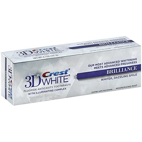 Crest 3D White Vivid Fluoride Anticavity Toothpaste - 0.85 oz - Radiant Mint - 3 pk