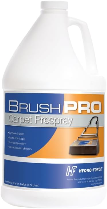 Hydro-Force Brush Pro Carpet Prespray, Encapsulation Carpet Cleaner, 1 Gallon