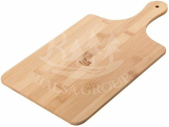 Doğal Ahşap Büyük Kesme Tahtası Doğrama Tahtası Dikdörtgen Doğal Ahşap (39x20x0,8cm)