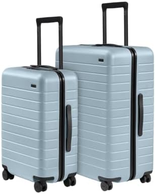 Away Carry-On & Large Checked Luggage - Hardside Suitcase Bundle - Sky Blue