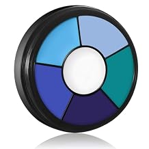 BOBISUKA Blue Face & Body Paint 6 Colors Cream Washable Face Paint for Corpse Bride Sally Makeup Avatar Mermaid Costume & Theme Easy to Blend, High Pigment & Long Lasting