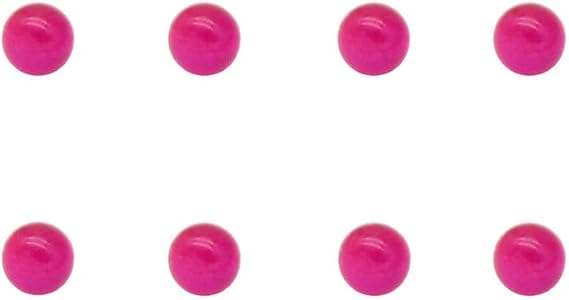6mm Synthetic Ruby Balls (8 Pack) Precision Ruby Ball Inserts for CNC Probe Stylus, Jewelry Making, Beading, Bracelets & Crafts
