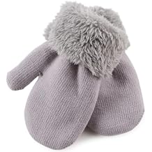 PESAAT Baby Girl Mittens Fleece Toddler Boy Mittens Warm Kids Winter Gloves Unisex Cold Weather Baby Gloves