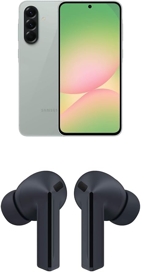 Samsung Galaxy A56 128GB, 5G Unlocked Android Smartphone, Awesome Olive w/ Galaxy Buds 3 FE True Wireless Bluetooth Earbuds, Black