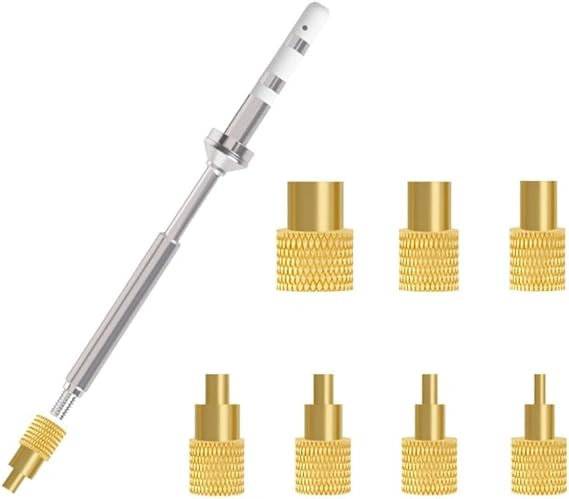 Soldering Iron Tips for TS100 | Pure Copper Thermal Heads with High For Precision | Compatible with For TS-B2/BC2/C/D24/I/K Models | 8-Piece Replacement Set for PCB Welding