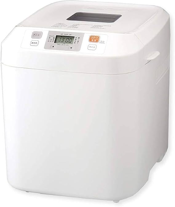 Fully Automatic Home Baker, White, Bakery Baker, Fully Automatic, 17 Menu, Bread, 4.4 lbs 2 kg, Mochito Tsuki, Pizza Dough, Udon, Pasta Dough, Buckwheat Dough, Jam Butter