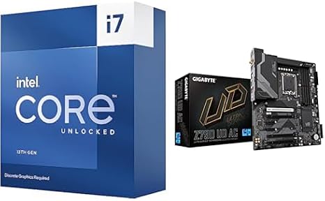 Intel Core i7-13700KF Gaming Desktop Processor + GIGABYTE Z790 Motherboard