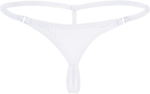 Vxuxlje Women's Tiny Thong Underwear Low Waist G-String Briefs Micro String Temptation Panties