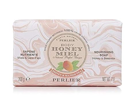 Perlier Honey Bar Soap, Mango, 7 Oz