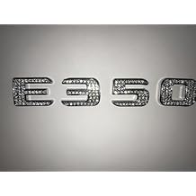 1PC E350 Side Trunk Letter Bling Emblem Badges Crystal Diamond for Mercedes Benz