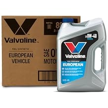 Valvoline European Vehicle Full Synthetic SAE 0W-40 Motor Oil 5 QT, Case of 3