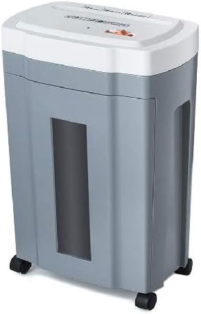 Shredder with Wheels-10-Sheet Cross-Cut Paper, CD and Credit Card Home Office Shredder with Pullout Basket