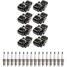 ENA Set of 8 Ignition Coil Pack16 Iridium Spark Plugs Compatible with Benz C43 CL500 CL55 CLK320 CLK430 CLK500 CLK55 E55 G500 ML320 ML350 ML430 ML55 R500 S430 S500 S55 Replace# UF359 0001587303 7090