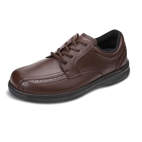 Orthofeet Mens Robert Oxford Shoes Brown