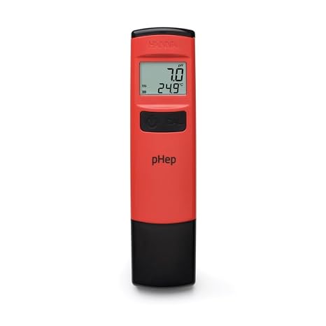Hanna HI98107 Checker - Handheld Waterproof Pocket pH Tester with 0.1 Resolution pHep - Great for Aquariums, Pools, Ponds.
