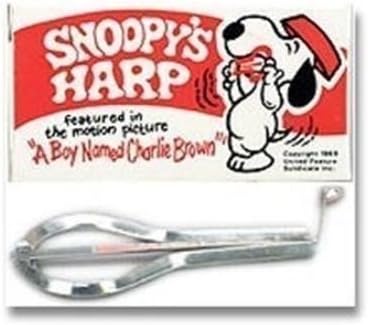 New 3490 Snoopy All Metal Jaw Harp Music Instrument New in Box Sale