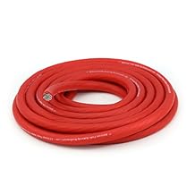 KnuKonceptz Kolossus Flex Kable OFC 8 Gauge Power Wire Copper Cable Red (20 ft) 8 AWG