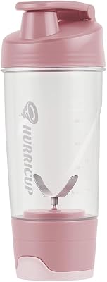 Hurricup 22 Oz Protein Shaker Bottle for Protein Mixes, BPA Free Protein Shaker Cups for Protein Shakes, Whey Powder Smoothie Cup for Preworkout Mixer Bottle, Water Bottle for Men Women, Pink