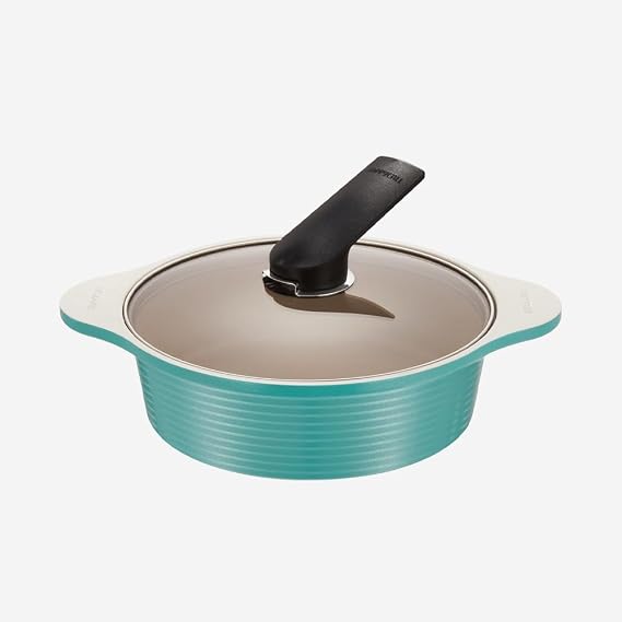 Happycall Arbor Blanc Ceramic Low Pot (Mellow Mint, 24cm/ 3.1L)