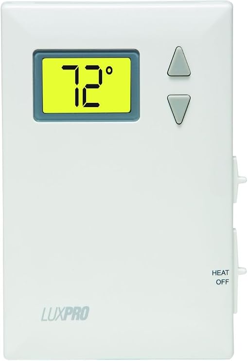 PSD010B Non-Programmable 2-Wire Heat-Only Thermostat | Non-Prog Heat-Only Without Fan, Batteries Included