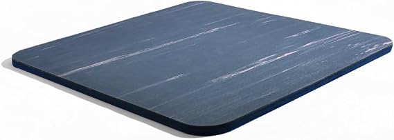 LOTUS | Slow Jogging Mat | Upgraded Triple-Layer Cushioning with Natural Rubber, Sneaker-Inspired Air Core & Wave-Grip Base | Noise-Reducing, Non-Slip for Indoor Cardio & Joint Protection | 22.64" Wide | Midnight Blue with Soft Purple Brush