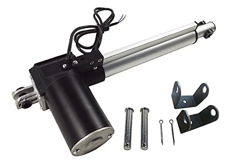 INTBUYING Electric Linear Actuator 150mm(5.9inch)12V DC with Mounting Bracket Heavy Duty 6000N/1320LB Actuators Controller Water Proof