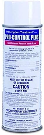 BASF PT Pro-Control Plus Total Release Formula 2 Insect Fogger, Fast Acting Aerosol Killer for Crawling & Flying Pest Control, 6 oz