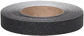 Flex Track AMAZ10967 Jessup 4200-1 Coarse Grade Non-Slip Vinyl Tape, 1" by 60' Roll, Black (Pack of 12)