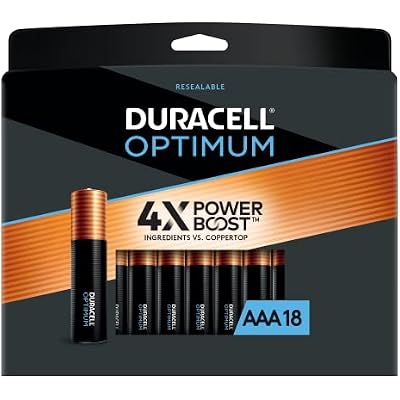 Duracell Optimum Alkaline Aaa Batteries, 18pack