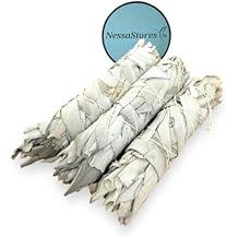 Premium 4"-5" Hand-Harvested White Sage Bundles for Smudging, Purification & Meditation - Fresh Earthy Scent for Stress Relief & Cleansing House | White Sage Incense Sticks JC-007 (12)