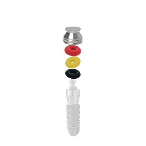 Overdenture O-Ring Retainer Cap Metal Housing KIT