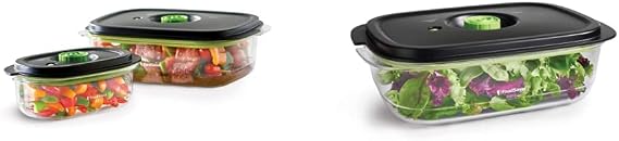 FoodSaver Vacuum Seal Containers (3 Cup and 10 Cup) | Preserve & Marinate