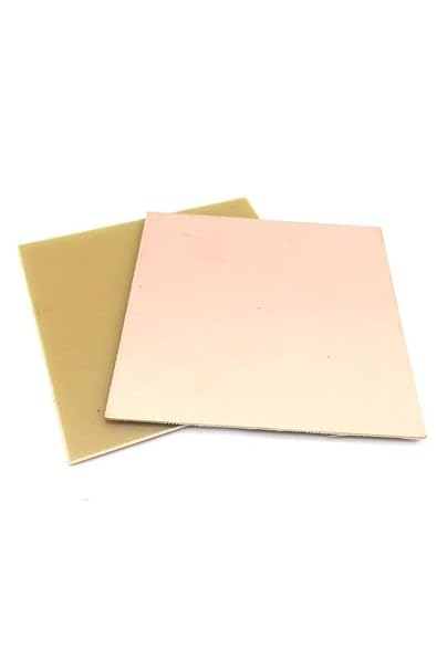Bakırlı Plaket Elektronik Devre Kartı, 10x10 cm, 2 Adet